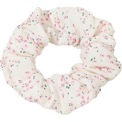 Bandeau à cheveux à imprimé floral, élastique en tissu, chouchou pour cheveux femme, idéal au quotidien, pour les fêtes, les sorties et les voyages (grand format)-Large-Pink (1/5)