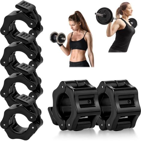 Hantelverschlüsse – 30 mm – Schnellverschluss – Für Standard-Hantelstangen – 8er-Pack (1/5)