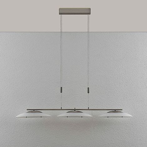 [NEUWERTIG] B-Ware Lindby Led Hängeleuchte Judie Modern In Weiß Aus Glas Deckenlampe Pendelleuchte