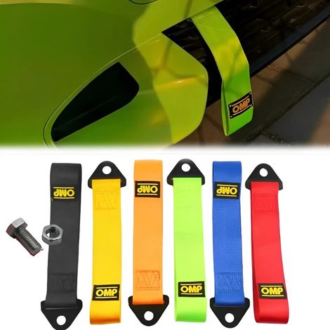 Cinghia in tessuto Ganci Traino Paraurti Anteriore e Posteriore Racing - Colore: Arancione (1/3)