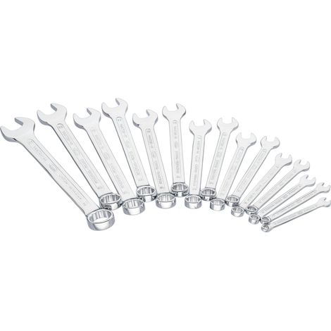 VIGOR Jeu de clés mixtes V4472N Profil hexagonal extérieur Profil double hexagonal extérieur 6 – 22 mm 15 pièces (1/4)