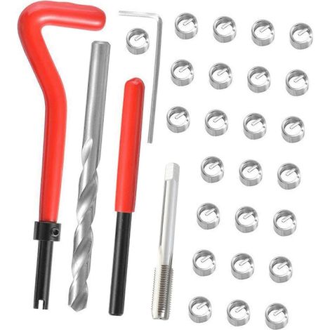 Jeu de 30 inserts de réparation de filetage métrique M3 M4 M7 M9 M11 pour outils de bobine automobile (1/5)