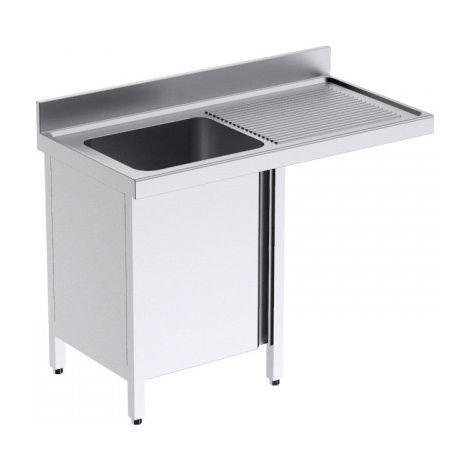 Plonge avec Porte à Gauche et Espace pour Lave-Vaisselle Gamme 600 - Distform