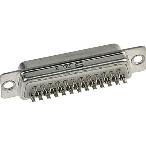 Embase SUB-D mâle 9 pôles HARTING 09670095615 180 ° fût à souder 1 pc(s) D15193 (1/3)