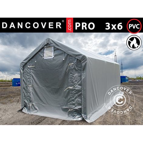 Storage shelter PRO 3x6x2x2.82 m, PVC, Grey - Dancover (1/2)