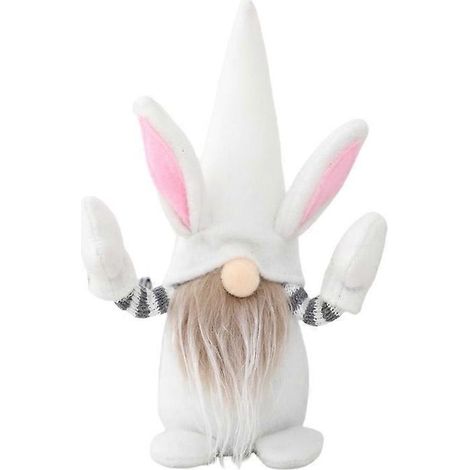 Lapin de Pâques Gnome Fait Main Peluche Lapin pour Poupée Décorations Enfants Pâques 3 décembre (1/5)