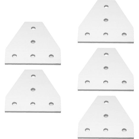 Stück flache Verbindungsplatten aus Aluminiumlegierung mit 5 Löchern, druckfest, Reparatur- und Ausbesserungsplattenhalterung für I