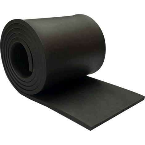 Feuille de Caoutchouc 5mm Bandes en Caoutchouc 10 cm x 1 m Caoutchoucs Antidérapant Tapis Caoutchouc Absorption des Chocs Antidérapante pour Garage Cave Industrie (100  5mm) (1/5)