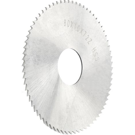 Disque de fraisage 72 dents HSS, lame circulaire pour bois et accessoire de coupe menuiserie.