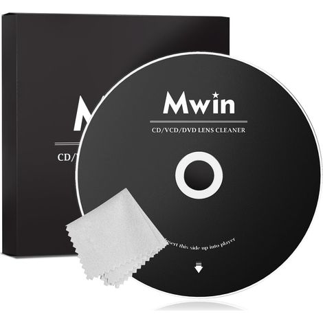 Disque de Nettoyage pour Lecteur CD, Kit de Nettoyage de Lentille pour Lecteurs CD/VCD/DVD Maison et Auto (1/5)