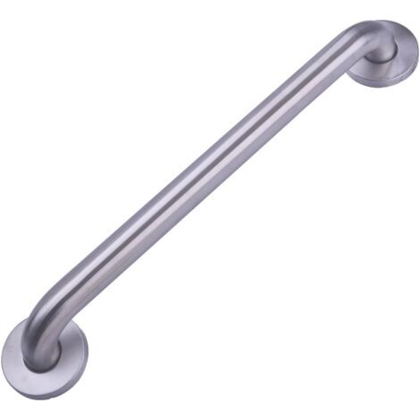 1 - Barre D'appui - Acier Inoxydable - Support De Sécurité Pour Salle De Bain - Conforme Normes ADA - Pour Personnes À Mobilité Réduite - Argenté - 45,7x3,18cm
