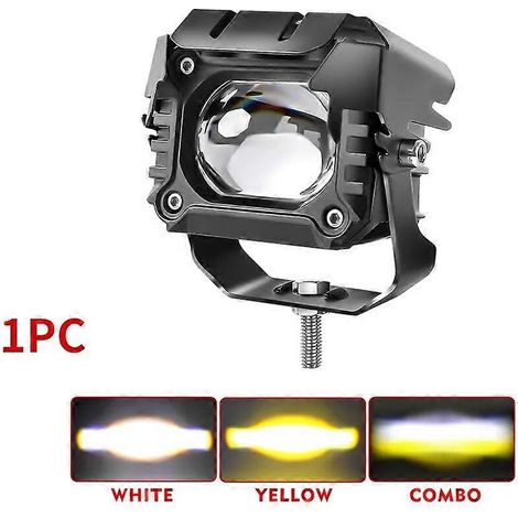 Barre lumineuse LED encastrée HAOLIDE 3 pouces pour 4x4, bateau, SUV, quad, camion, 16 000 lm, phare antibrouillard LED ultra-lumineux, 1 pièce, 993DTJ (1/5)