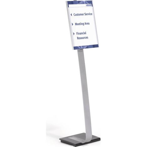 Durable 481323 Supporto Informativo Argento Regolabile (1/5)