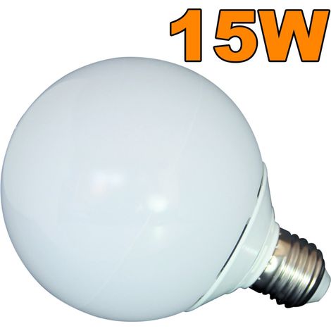 Trade Shop - Lampara Led Globo G20 Esfera Bombilla Luz Fria 15 18w Con Casquillo E27 -   -15 Vatios    -