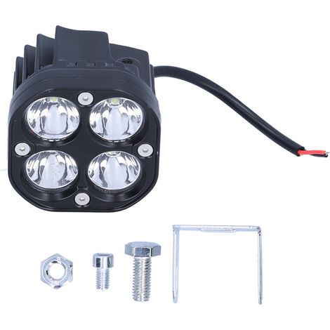 Projecteur étanche 40W 4 LED - 4000LM pour voiture, camion, moto (Lumière blanche 6000K) (1/5)