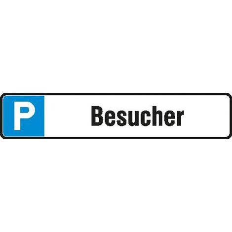SafetyMarking Parkplatzschild Alu B520xH110 mm Besucher (1/3)