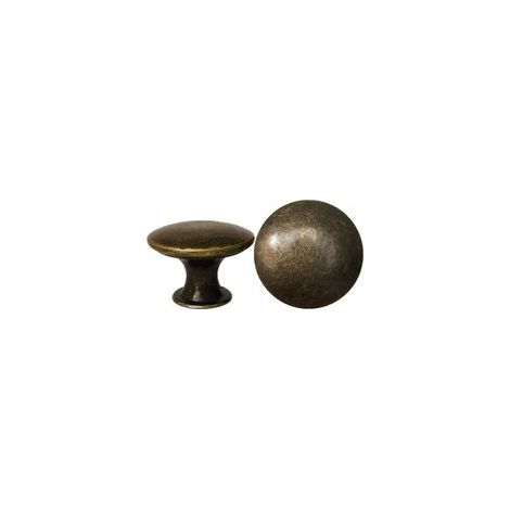 Lot de 10 poignées de porte/tiroir vintage 30 mm en laiton antique, pour meubles de cuisine, commode, placard, bronze antique (1/4)