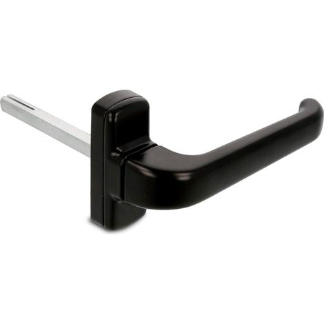 AMIG Poignées de porte en aluminium EPSILON 132 x 70 mm Aluminium Noir (1/5)