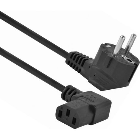 Kábel CABLEXPERTsieťový 1,8m VDE 220/230V napájací, pravoúhlý konektor (1/5)