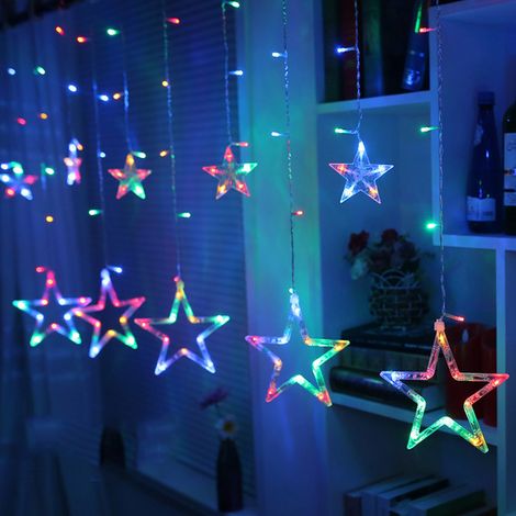 LED-Lichterkette, Lichtervorhang, Weihnachtslichterkette, Weihnachten (1/5)