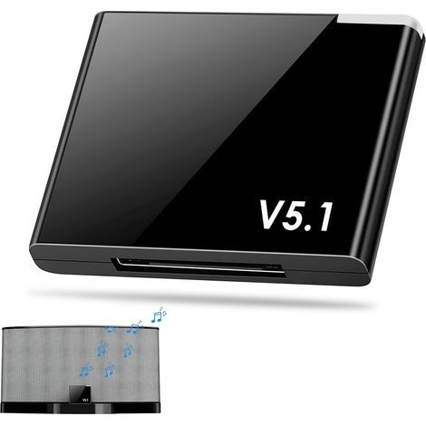 Récepteur Bluetooth 5.1 à 30 Broches Adaptateur Voiture, Adaptateur pour Chaine Hi-Fi, Bose Sound Dock et Autres Stations d'accueil (1/5)