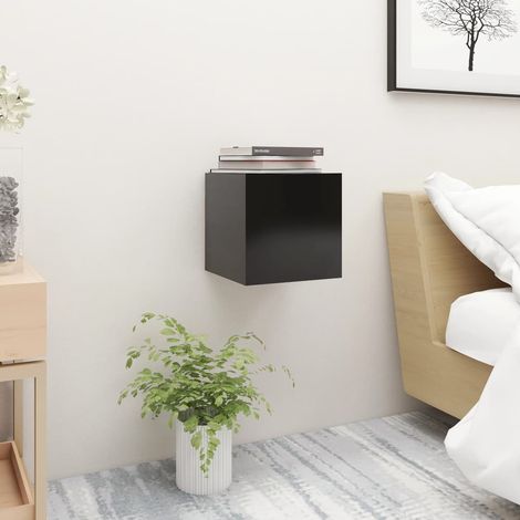 Maison Exclusive - Nachttische 2 Stk. Schwarz 30,5x30x30 cm Holzw