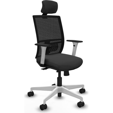 Bürostuhl piqueras y crespo Yunquera modernes Design weiße Armlehnen (1/2)