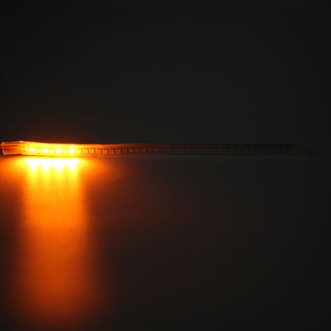 Universelles Paar sequenzieller Blinker für Auto-Rückspiegel (14 cm), automatisches Tagfahrlicht beim Starten, LED-Lichtleiste für Rückspiegel (weiße und gelbe sequentielle Blinker). (1/5)