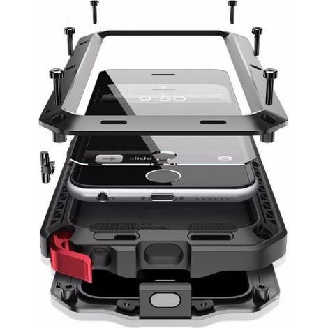 Galaxy S10 Coque 360° Aluminium Métal Rigide Antichoc Protection