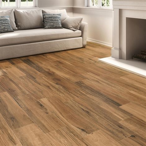 Carrelage sol intérieur effet bois DEEPWOOD - 22.2X89.7 DEEPWOOD GINGER