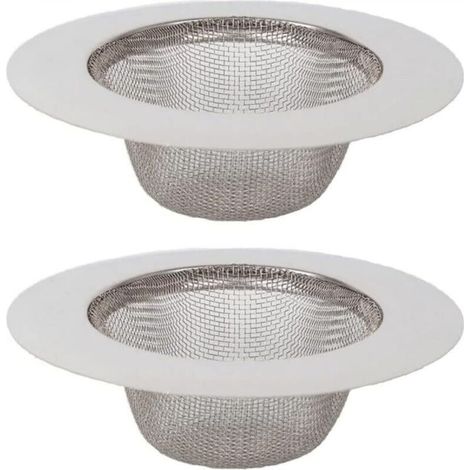 Filtro per lavello da cucina in 2 pezzi, filtro per lavello in acciaio inox, filtro di scarico in acciaio inox, filtro per lavello da cucina, per lavello da cucina, bagno, lavabo, vasca da bagno