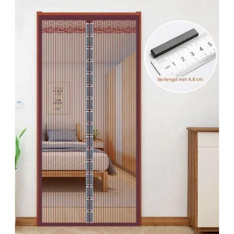Zanzariera magnetica per porta - 120210 cm - Non richiede foratura - Per legno - ferro - marmo - acciaio inossidabile - piastrelle - crittografia (1/5)