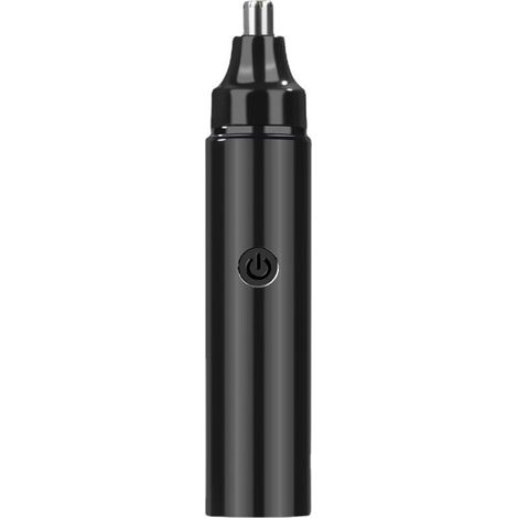 Tondeuse à poils de nez électrique - Tondeuse à nez - Tondeuse à nez rechargeable - Tondeuse à poils d'oreilles - Tondeuse visage - Unisexe - Noir - Plastique ABS (1/4)