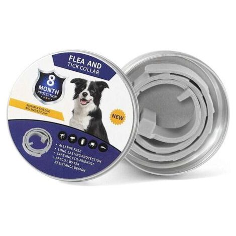 Collier pour Chien Anti-Insectes, réglable pour Grands, Moyens et Petits Animaux de Compagnie（39） (1/4)