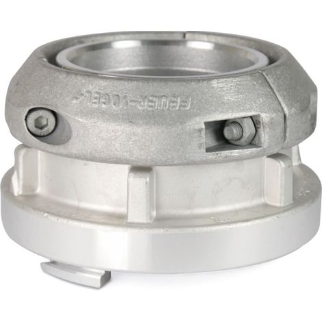 Storz Saugkupplung mit Klammern für Flachschlauch - Aluminium 125 mm