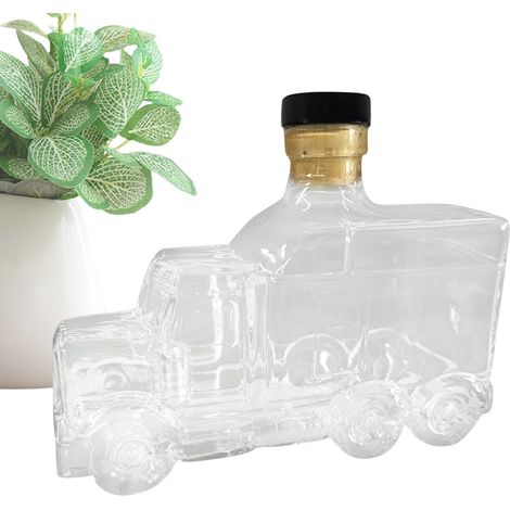 Décanteur À Alcool Bouchon décoratif vintage intéressant pour spiritueux, Verseur À Bourbon Demi-Camion Bouchon Champagne Décanteur Rare Whisky Pour Bar Maison Fêtes Mariage Bru (1/5)