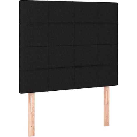 Maison Exclusive - Cabecero de cama negro 100x5x118/128 cm Tela (1/5)
