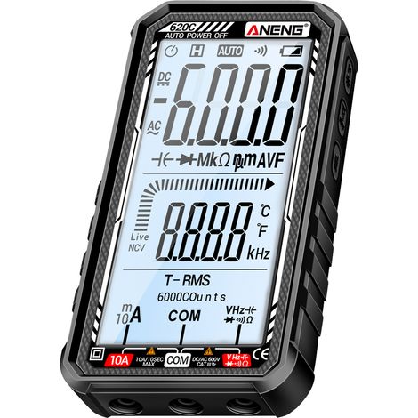 ANENG 620C Digital Multimeter 6000 Counts Transistor Testers True RMS Auto Electrical Capacitance Meter AC/DC Ammeter Voltmeter