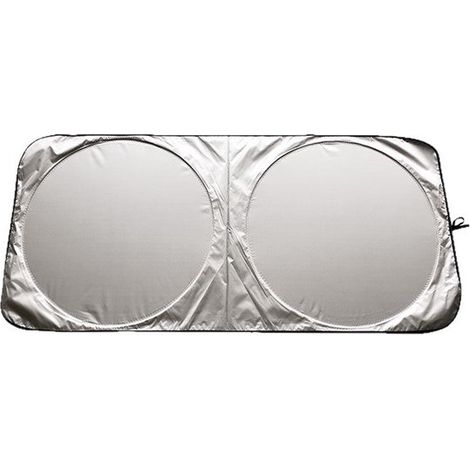 Parasole per parabrezza auto (150x70 cm) in poliestere 170T rivestito in argento – Pieghevole, protegge dai raggi UV e dal calore, con borsa per il trasporto. (1/5)