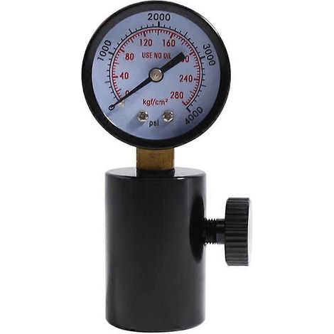 Testeur de pression pour bouteilles de plongée sous-marine avec manomètre 4000 PSI et détendeur Alat Test,A (1/5)