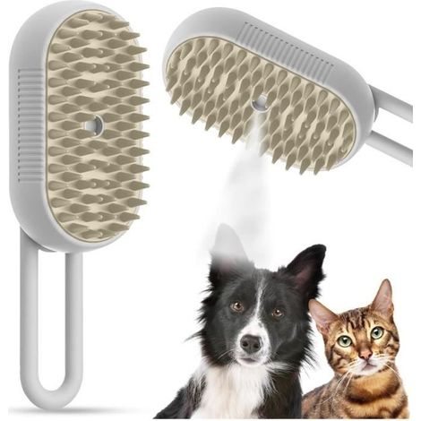 3-in-1 Dampfbürste für Hunde und Katzen, Dampfbürste für Katzen und Hunde (1/3)