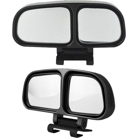 (Lot de 2) Rétroviseurs d'angle mort ronds sans cadre, rotation à 360° et réglables (1/5)