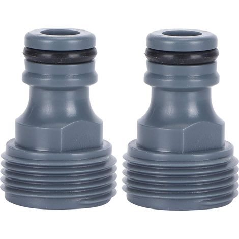 Connecteur Rapide, 2 Pièces Raccord Rapide Mamelon G3/4 Filetage Mâle Tuyau Adaptateur De Tuyau D'irrigation De Jardin (1/5)