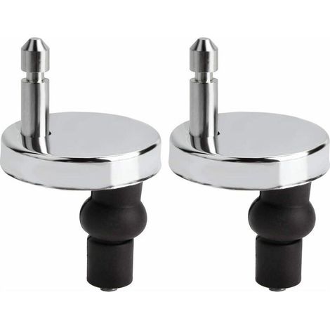 Lot de 2 fixation abattant wc universels pour abattant de WC-Compatible avec la plupart des sièges de WC standards avec système d'abaissement automatique-Facile à installer (1/5)