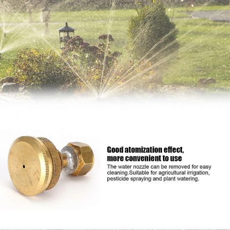 2Pcs G1/4in Female Thread Copper Adjustable Spray Nozzle 4.2x3cm (1/5)
