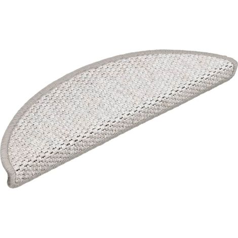 Maison Exclusive - Tappeti Adesivi Scale Aspetto Sisal 15 pz 56x17x3 cm Platino