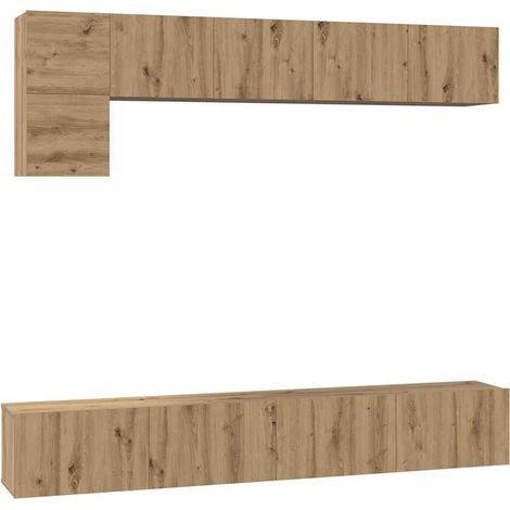 Maison Exclusive - Ensemble meuble TV 5 pcs Chêne artisanal Bois d'ingénierie