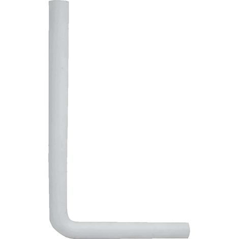tecuro Spülbogen für WC-Spülkasten - PVC weiß Höhe: 650 mm x Länge: 350 mm