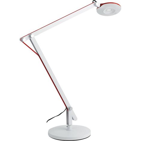 "Lampada da lettura LED LOCKE orientabile in metallo bianco luce naturale" (1/3)