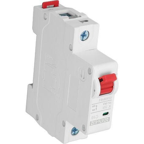 Disjoncteur miniature monophasé pour montage sur rail DIN, protection contre les courts-circuits Overlord, 250 V CC (1/5)